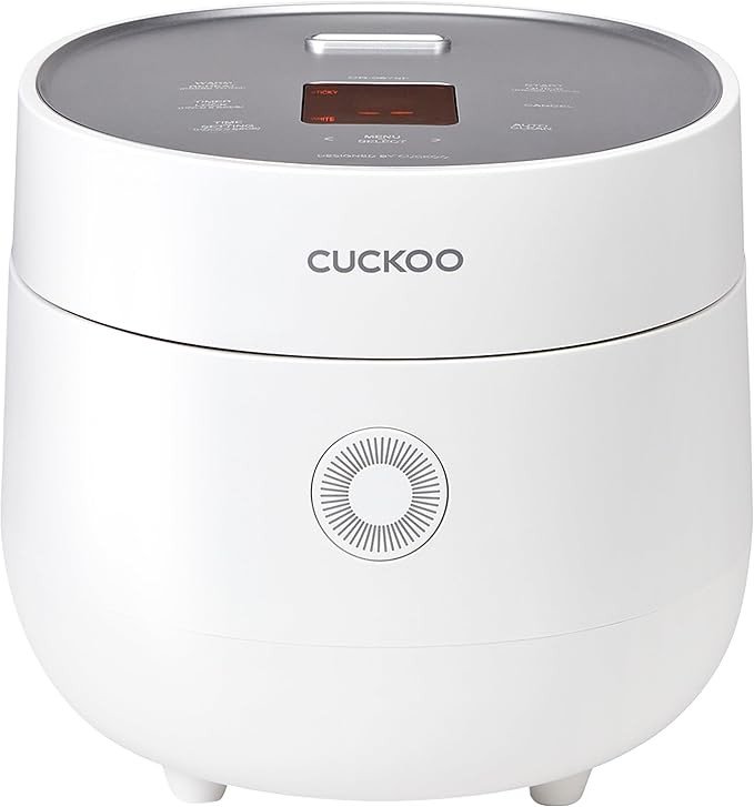 CUCKOO Micom Rice Cooker 6-Cup Uncooked / 12-Cup Cooked with Nonstick Inner Pot, Versatile Rice Maker with 9 Menu Options, Fuzzy Logic Technology, Auto Clean, Quick Rice Mode, White (CR-0675FW)